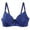 Blue, variant on skpabo Women's Corset Bra Lace Push Up Bra Backless Bra Sexy Plus Size Seamless Gathering Bra Comfortable Breathable Bottom Lingerie Full Coverage Non-Foam Floral Lace Plus Size Underwired Bra