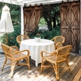 thumbnail image 2 of Retro Brown Door Outdoor Curtains for Patio Waterproof, Windproof Privacy Curtains with Weighted Bottom, Country Vintage Wooden Door Outside Drapes for Picnic Garage Backyard Cabana 54"x84" 1 Panel, 2 of 8