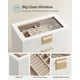 thumbnail image 4 of SONGMICS Joyero con Tapa de Vidrio, Organizador de Joyas de 6 Capas, 5 Cajones, para Gafas de Sol, Joyas Grandes, Almacenamiento de Joyas, Estilo Moderno, Color Blanco Nube y Dorado UJBC171W01, 4 of 5