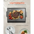 thumbnail image 6 of Large Carbon Steel Griddle, 22x16 Inch Flat Top for Gas Grill, BBQ, Camping, and Tailgating, Black, 6 of 11