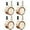 Light Yellow, variant on 4pcs Swivel Crib Casters Wheels Silent Furniture Casters Baby Cot Wheel Accessories Chair Rubber Wheel For Cabinet Bookcase Computer Desk