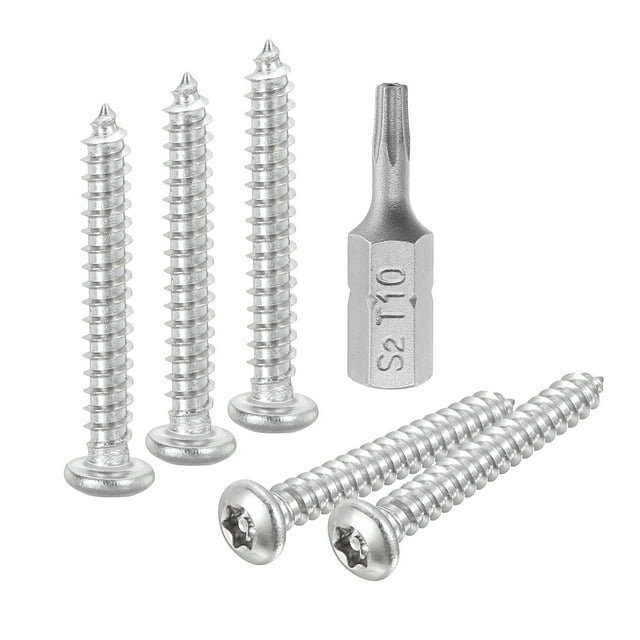 50pack M3 x 20mm Button Head Torx Security Sheet Metal Screws with T10 Bit