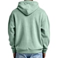 thumbnail image 4 of Mens Full Zip Corduroy Hoodies Oversized Long Sleeve Soft Warm Sweatshirt Fall Winter Outerwear With Pockets, 4 of 4