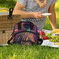 thumbnail image 2 of Herdesigns Peacock Lunch Bag for Men Women Adults Art Insulated Lunch Box Leakproof Cooler Tote Bag Organizer with Adjustable Shoulder Strap, 2 of 7