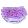 thumbnail image 2 of Splozh Toddler Bloomers for Under Dresses Cute Ruffle Cotton Diaper Cover, Soft Breathable Potty Training Underwear for Baby Girls Light Purple,0-6 Months, 2 of 6