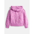 thumbnail image 2 of Wonder Nation Girls' Pullover Fleece Hoodie with Long Sleeves, Sizes 4-18 & Plus, 2 of 3