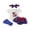 White, variant on Lairauiy Toddler Baby Girls 4th of July Outfits 3 6 9 12 18 Months Letter Bow Print Short Sleeves Romper and Layered Ruffles Shorts Cute Headband Socks
