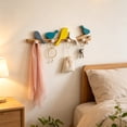 thumbnail image 5 of Decorative Bird Wall Hook, Rustic Wood Coat and Hat Rack with Multiple Pegs, Charming Entryway Organizer for Keys, Bags, and Scarves, Easy to Mount Home Decor for Hallway, Bedroom, and Living Room, 5 of 6