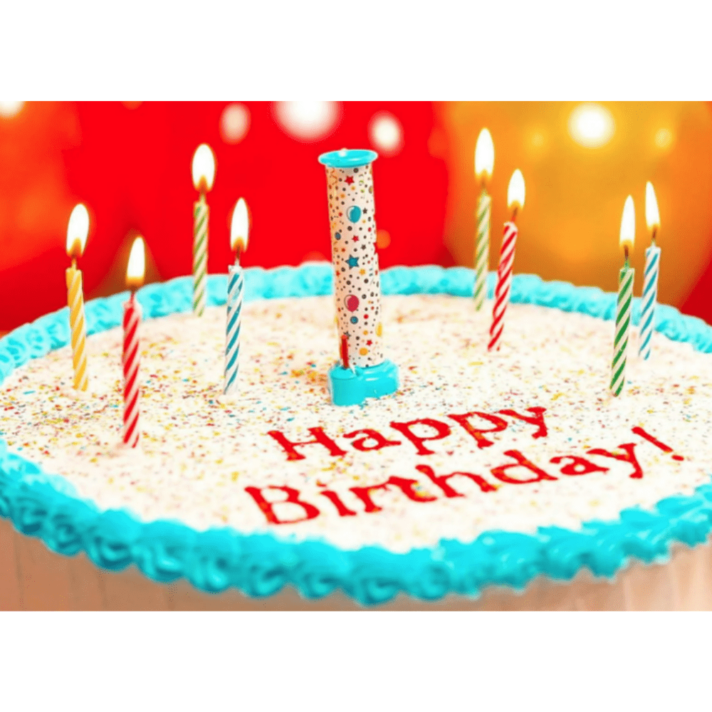 Candle - Party Popper! Cake Topper, Confetti Popper