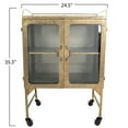 thumbnail image 2 of Woven Paths Metal Cabinet with Locking Caster Wheels & Glass Doors, 2 of 3