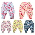 thumbnail image 4 of Esaierr Kids Girls Cotton Casual Pants for Baby Summer Resort Style Elastic Waist Trousers Toddler Printed Haren Seven-Minute Pants for 1-9 Years, 4 of 7