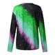 thumbnail image 4 of Camiseta suelta estampada a la moda para mujer, blusa de manga larga, cuello redondo, camisetas informales Pompotops  FGAJ11373, 4 of 6