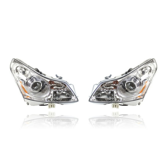 Headlight Assembly - TYC Compatible/Replacement for '07-08 Infiniti G35 Sedan Without Tech Package - With HID - Pair, Left Driver   Right Passenger Set - 26010JK60C, 26060JK60C - CAPA