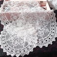 thumbnail image 1 of Round Hollow Coaster Lace Embroidered Tablecloth Dining Table Bowl Heat Insulation Mat Fabric Decorative Ornaments Props, 1 of 6