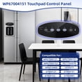 thumbnail image 4 of for Whirlpool Refrigerator Insert Facade Black 67004151 WP67004151 WP67004152, 67004121, 67004152, 4 of 5