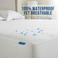thumbnail image 3 of Luxury Full Size Tencel  Mattress Protector Deep Pocket -  Cooling Bed Cover Pad -  & Allergy-Friendly - Oeko-Tex Certified - Ultra Soft & Breathable, 3 of 6