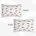 thumbnail image 2 of Uemuo Dachshund Dog Print Throw Pillow Case – Cozy & Soft Cushion Cover, Hypoallergenic Pillow Case for Sleeping, Perfect for Women with Envelope Closure-14"x20", 2 of 6
