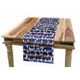 thumbnail image 1 of Geometric Table Runner, Triangles Forming Diamond Shapes Mosaic Minimalist Symmetrical Design, Dining Room Kitchen Rectangular Runner, 3 Sizes, by Ambesonne, 1 of 2