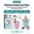 thumbnail image 3 of Small Home Mini Ice Cream Maker, Just 15 Minutes, DIY Mini Ice Cream Maker, One-Touch Dessert Maker, Single Serving of Gelato, Frozen Yogurt, Compact Electric Makers for Kitchen, Family Treats, 3 of 7