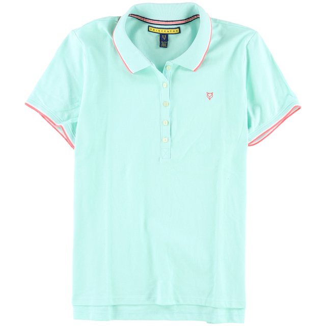 Polo Aeropostale de manga corta para mujer verde extragrande