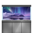 thumbnail image 3 of Aquarium Background Stickers  - Aurora Borealis Mountains  - Fish Tank Reptile Terrarium Decor Poster, 3 of 4