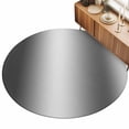 thumbnail image 2 of Round Area Rugs 3.3Ft, Grey White Ombre Non-Slip Washable Circle Rugs Carpet, Contemporary Art Abstract Aesthetics Indoor Outdoor Rug Floor Mats Throw Runner for Bedroom Living Room Bathroom, 2 of 8