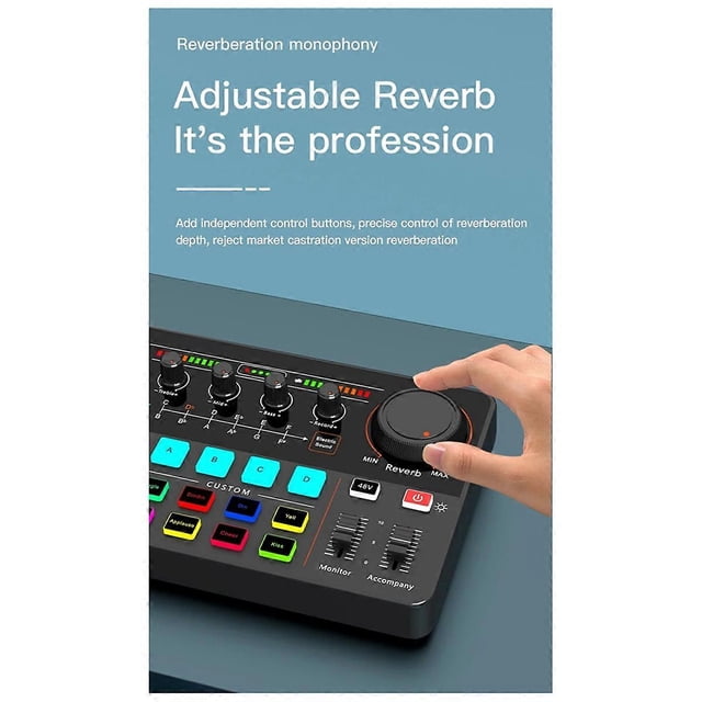H500 Sound Card Live Broadcast 12 Electronic Tone Sound Card
