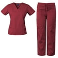 thumbnail image 4 of Medgear Womens Scrubs Set V-Neck Top and Drawstring Pant Medical Uniform, 4 of 4