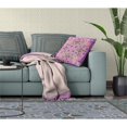 thumbnail image 3 of Amrita Sen Designs  16 x 16 in. Paisley Pattern Square Broadcloth Indoor & Outdoor Zippered Pillow - Pink, Blue & Green, 3 of 5