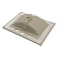 thumbnail image 6 of 24"×18"×7" White Rectangular Single Vanity Top with 3 Faucet Hole and Overflow, 6 of 10