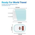 thumbnail image 2 of USB C Block,FiveBox USB C Wall Charger Block 20W PD Type C Charger Block QC3.0 Dual USB C Wall Charger Adapter USB C Brick Fast Charging Block Type C Charger Box,Blue, 2 of 7