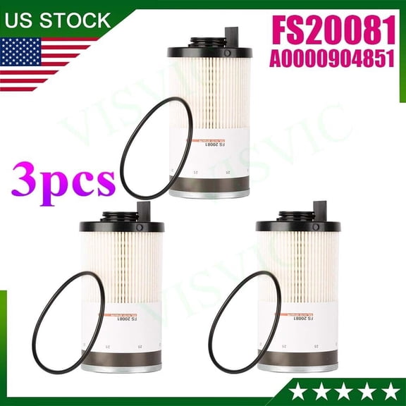 FS20081 Fuel Filter Water Separator Replace A0000904851 PACK OF 3