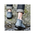 thumbnail image 4 of Woobling Men Kitchen Shoes Slip On Chef Shoe Round Toe Mules Resistant Clogs Comfort Lace Up Light Blue 8, 4 of 5