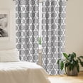 thumbnail image 2 of Ambesonne Tribal Curtains, South Eastern Pattern, Pair of 28"x95", Black and White, 2 of 5