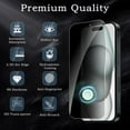 thumbnail image 2 of [2+2 Pack] Privacy Screen Protector for iPhone 13 Pro Max with Camera Lens Protector , Anti Spy Private Full Coverage Tempered Glass Film 6.7Inch, Bubble Free, 2 of 7