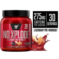 BSN N.O Xplode Pre-Workout Powder, Fruit Punch, 30 servings