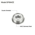 thumbnail image 2 of SF694ZZ 4x11x4mm Stainless Steel Flanged Ball Bearings Double Shielded 4 Pack, 2 of 5