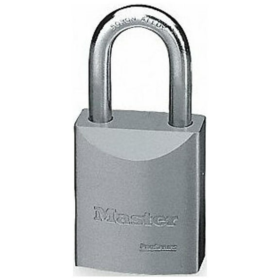 Master Lock Keyed Padlock, 29/32 in,Rectangle,Silver 7040NKA