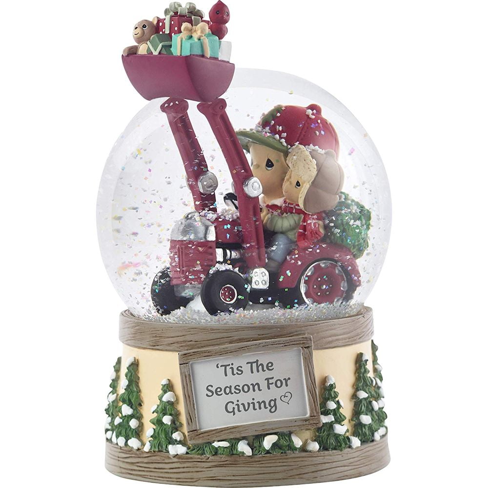 precious moments christmas snow globe
