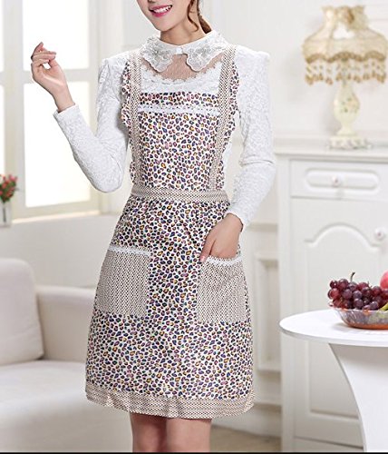 Novo H-Style Apron for Women Housewife Cotton Apron with Pockets