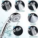 thumbnail image 2 of Ducha de mano con manguera - 5 configuraciones de rociado Cabezal de ducha extraíble de alta presión con interruptor de encendido/apagado - (b), 2 of 5