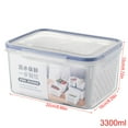Food Storage Containers with Airtight Lid & Colander, Fresh Produce Saver Container Fridge