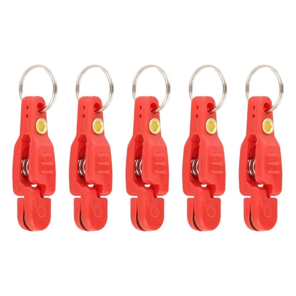 Wweixi 5 Pieces Heavy Tension Snap Release Clips for Weight Boat Fishing Downrigger Red 4.8cm