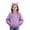Purple, variant on Shachafan Kids Zip Up Hoodie With Cat Ear Design For Girls – Casual Fashion Sweatshirt For Everyday Wear 4t Girl Sweater