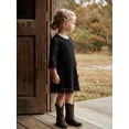 thumbnail image 4 of 2Bunnies Girls' 3T-12Y Boho Country Rustic Lace Scalloped Trim Sleeve Flower Girl Dress, 4 of 6