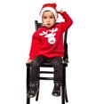thumbnail image 5 of BULLPIANO Christmas Family Matching Hoodie Sweashirts Xmas Ugly Sweaters Jumper Mom Dad Kids Family Pullover Tops, 5 of 8