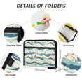 thumbnail image 3 of Organ Folder 14.2 x 0.8 x 10.6 Inches 13 Separate Pockets A4 Size Documents Folder A Sort Storage File Manager For The Home Office Sea Boat, 3 of 7