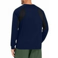 thumbnail image 4 of Paiwinds Men's Quick-Dry Workout Shirt, Breathable Long Sleeve Athletic Top with Color Block Design and Cuffed Sleeves, Moisture Wicking Performance Sportswear, 4 of 4