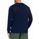 thumbnail image 4 of pstuiky hombres de manga larga, Blusa informal de manga larga con cuello redondo y diseño deportivo de color liso para hombre Tops de hombre m, 4 of 4