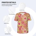 thumbnail image 5 of Rocae Yellow Flowers for Breathable Men's Baseball T-Shirt Fashionable Casual Baseball Jersey, Moisture-wicking Sportswear Large, 5 of 9